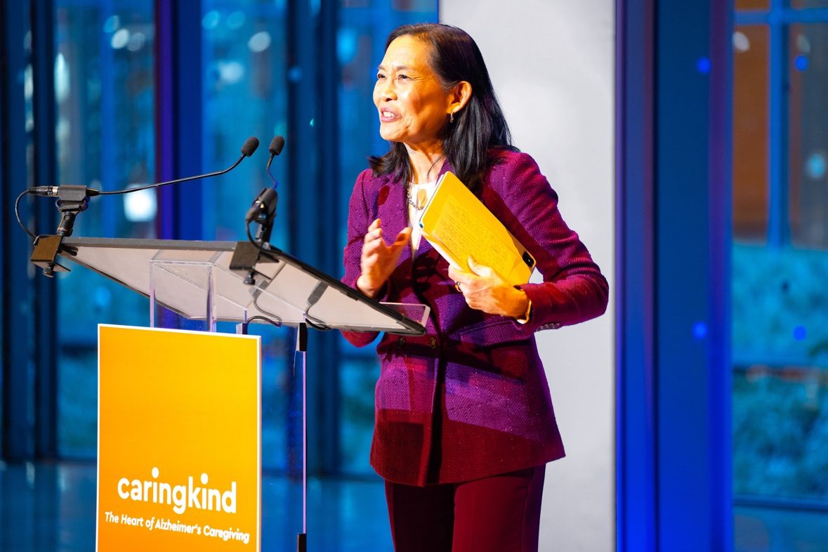 Ty speaking at the CaringKind 2024 Annual Research Meeting