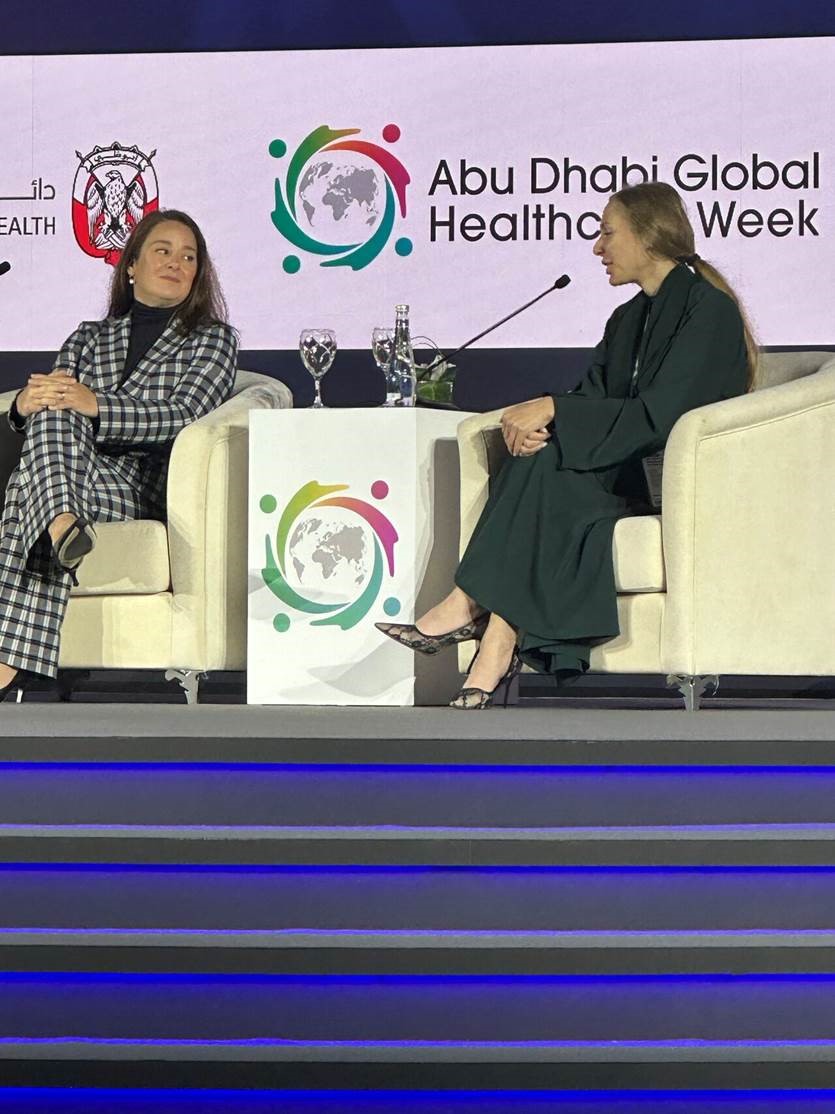 Dunning and Evelyne Bischof, director, Sheba Longevity Center, Sheba Medical University Hospital, Israel