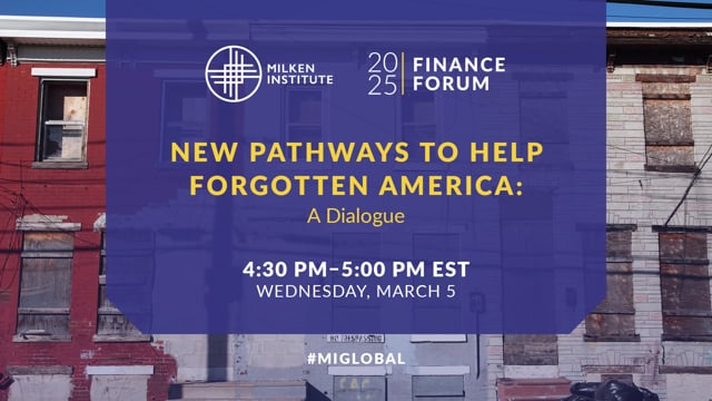 Closing Plenary | New Pathways to Help Forgotten America: A Dialogue