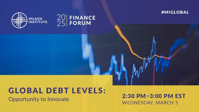 Global Debt Levels: Opportunity to Innovate