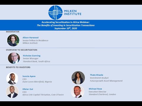 Accelerating Securitization in Africa: The Benefits of Investing in Securitization Transactions