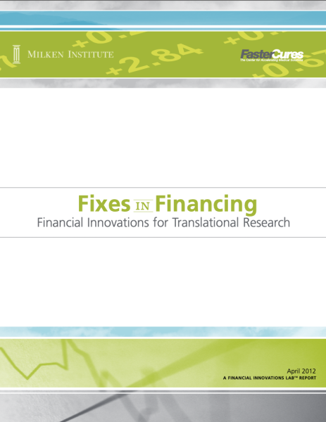 Fixes in Financing: Financial Innovations for Translational Research