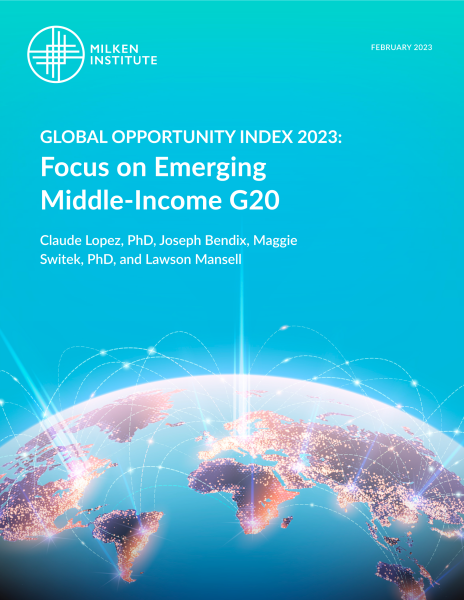 Global Opportunity Index 2023: Focus on Emerging Middle-Income G20