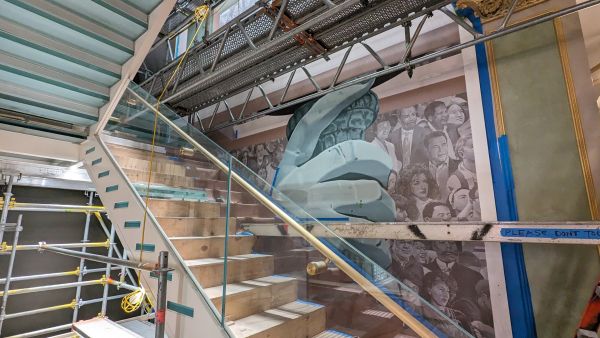 John Pugh mural at the Milken Center for Advancing the American Dream