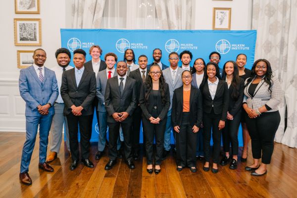 The 2024 Milken Institute HBCU Fellows cohort during the kick-off reception