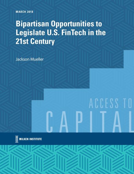 Bipartisan Opportunities to Legislate U.S. FinTech in the 21st Century