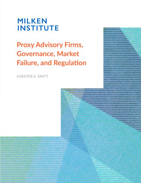 Proxy Advisory Firms, Governance, Market Failure, and Regulation