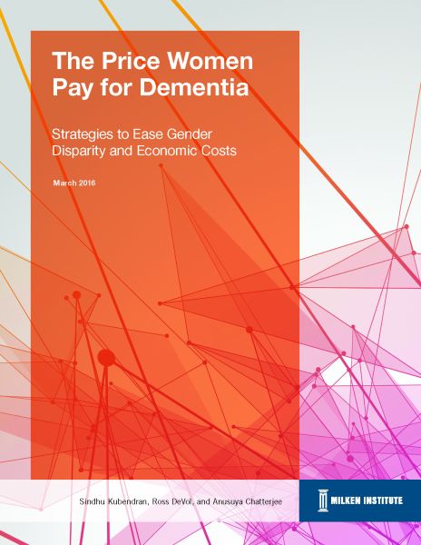 The Price Women Pay for Dementia: Strategies to Ease Gender Disparity and Economic Costs