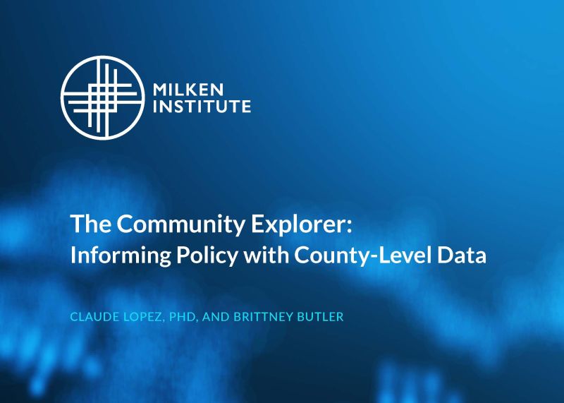 The Community Explorer: Informing Policy with County-Level Data