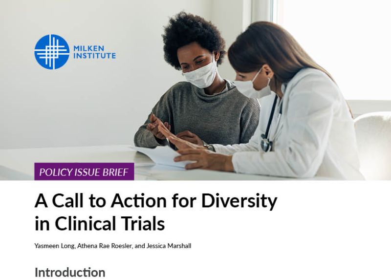 Policy Issue Brief: A Call to Action for Diversity in Clinical Trials