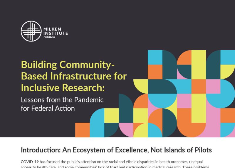 Building Community-Based Infrastructure for Inclusive Research: Lessons from the Pandemic for Federal Action