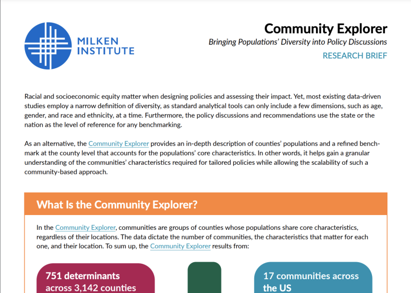 The Community Explorer Research Brief