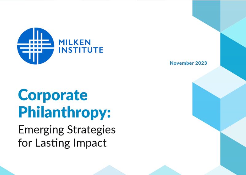 Corporate Philanthropy: Emerging Strategies for Lasting Impact
