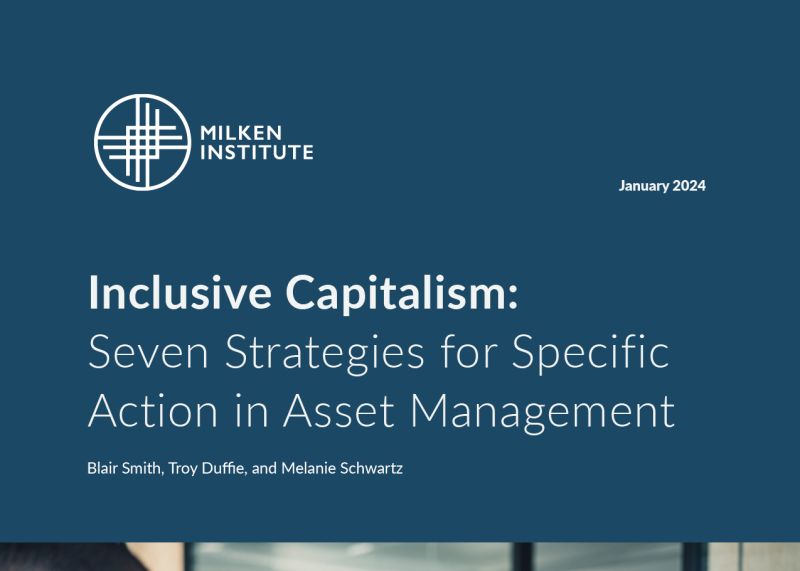 Inclusive Capitalism: Seven Strategies for Specific Action in Asset Management