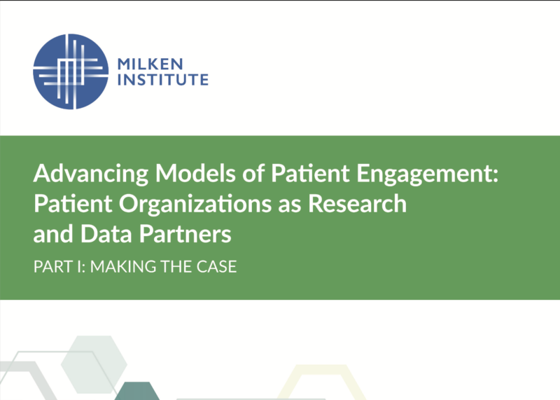 Advancing Models of Patient Engagement: Patient Organizations as Research and Data Partners