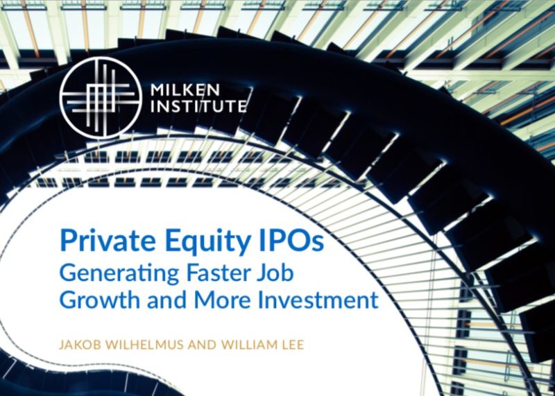 Private Equity IPOs: Generating Faster Job Growth and More Investment